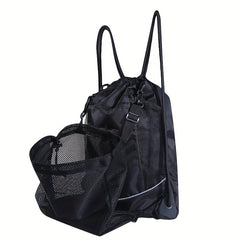 Drawstring Backpack for Outdoor Sports - Basketball and Football Bag