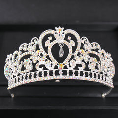 Wedding Silver Rhinestone Princess Tiara Crown Headband