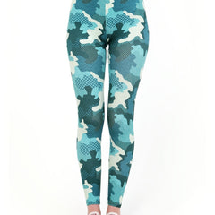 Camo Print High Waist Slim Leggings