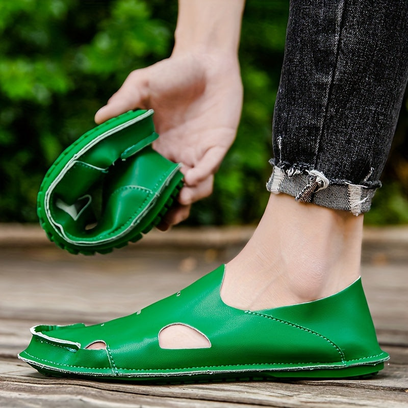 Men's Hollow Out Loafers Non Slip Casual Shoes