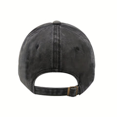 Vintage Distressed Washed Denim Baseball Cap Men's And Women's Street