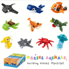 Educational Marine Animal Building Set for Kids