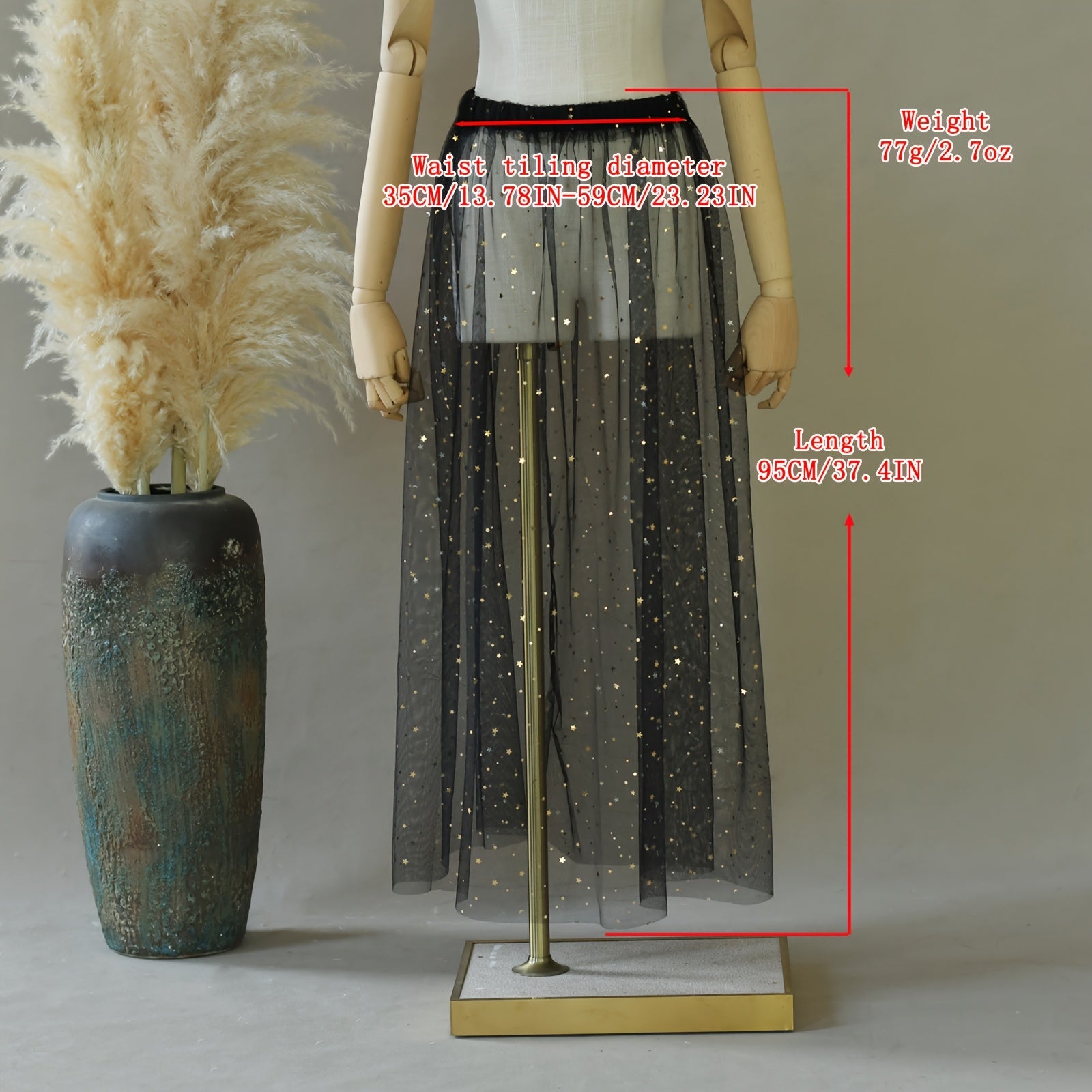 Sequined Mesh Skirt for S American Beach Vacation