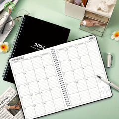 1pc Planner Weekly And Monthly Notebook Spiral Plan Academic Appointment Book