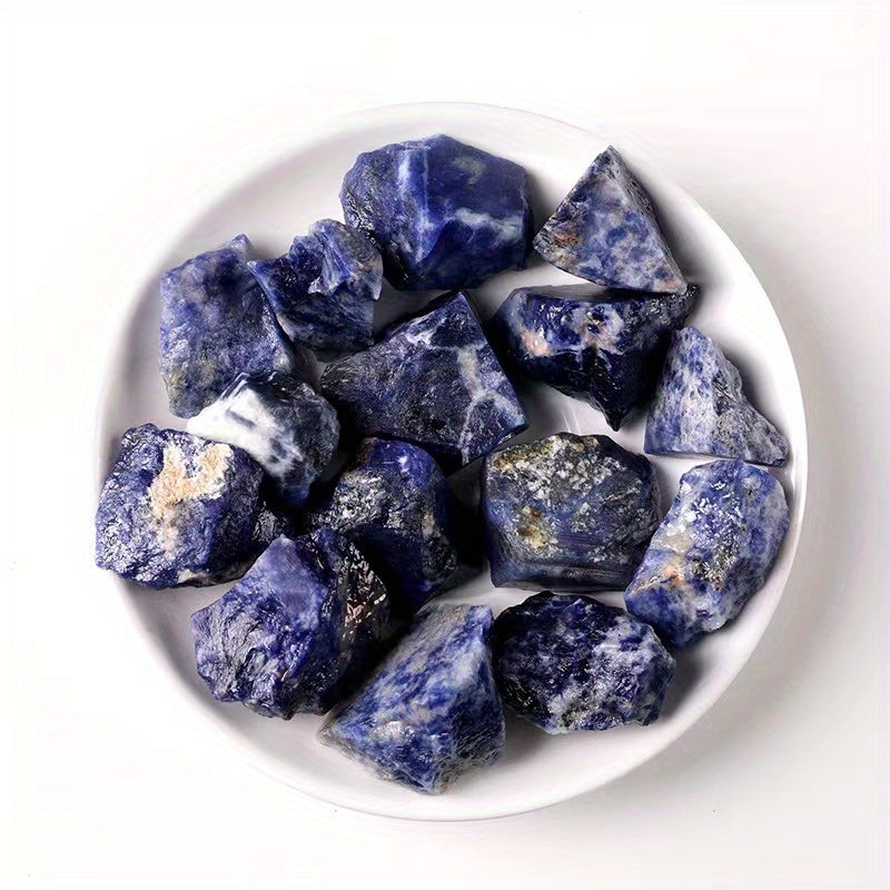 Natural Sodalite Crystal Stone 100-300g Raw Material Gravel Aromatherapy