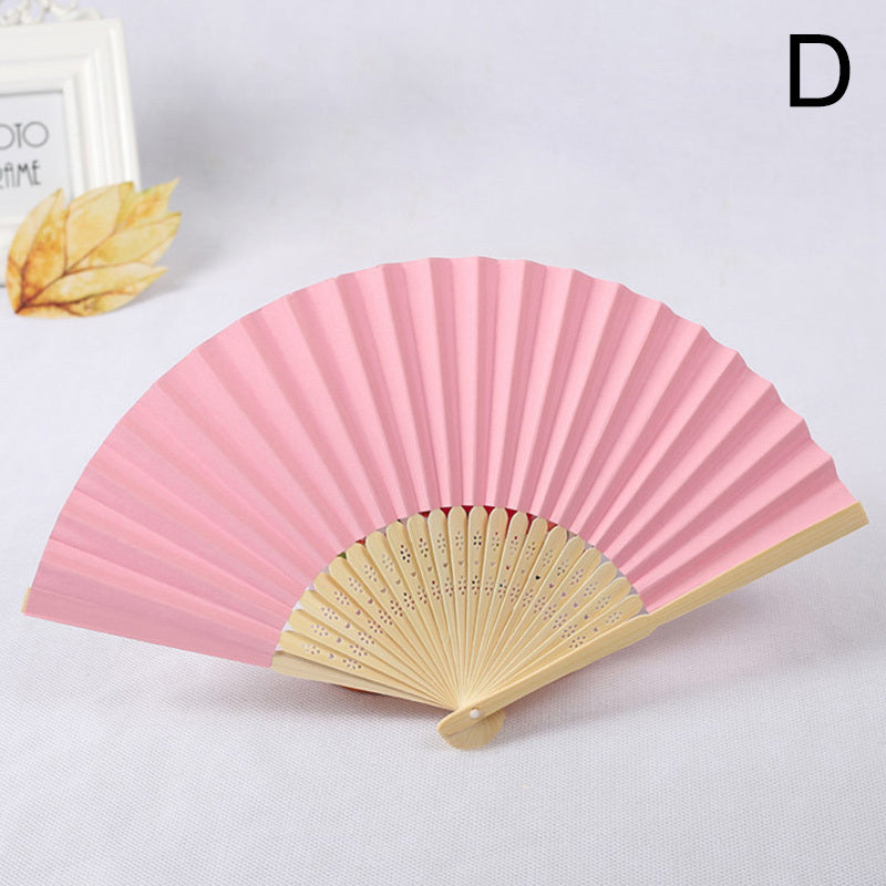 1pc Folding Fan Handheld Fans Chinese Paper Classical Hanfu Fan