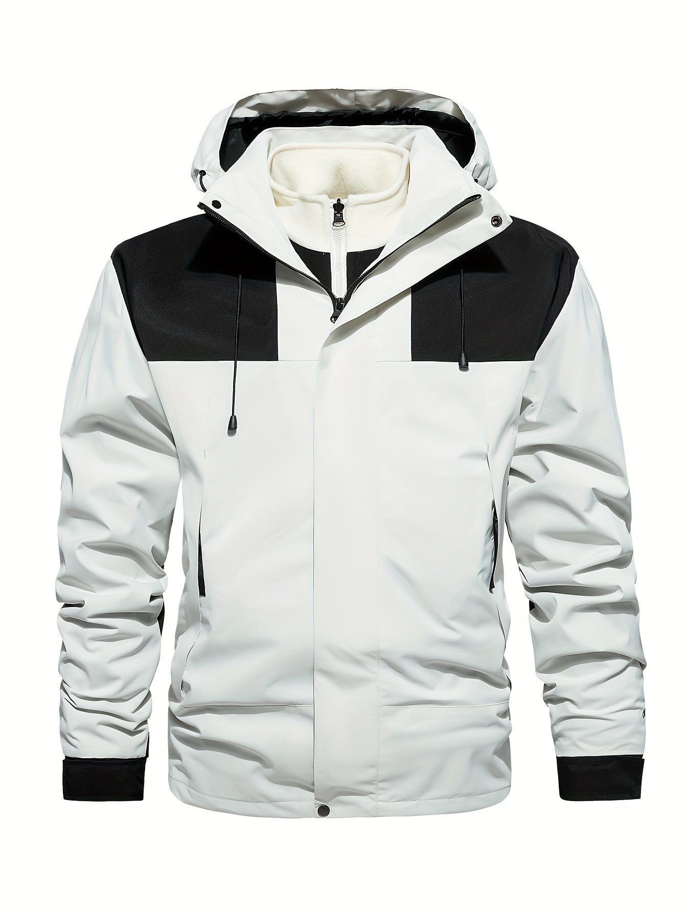 Men's 3-In-1 Hooded Windbreaker Jacket