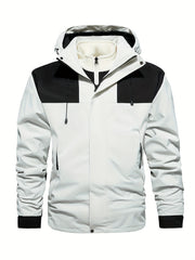 Men's 3-In-1 Hooded Windbreaker Jacket