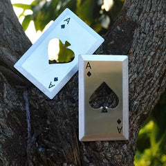 6pcs Card Shaped Beer Opener Poker Bottle Opener