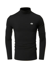 Men's Casual Sports Turtleneck Fleece Top