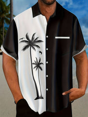 Men's Coconut Tree Hawaiian Shirt Short Sleeve Shirt
