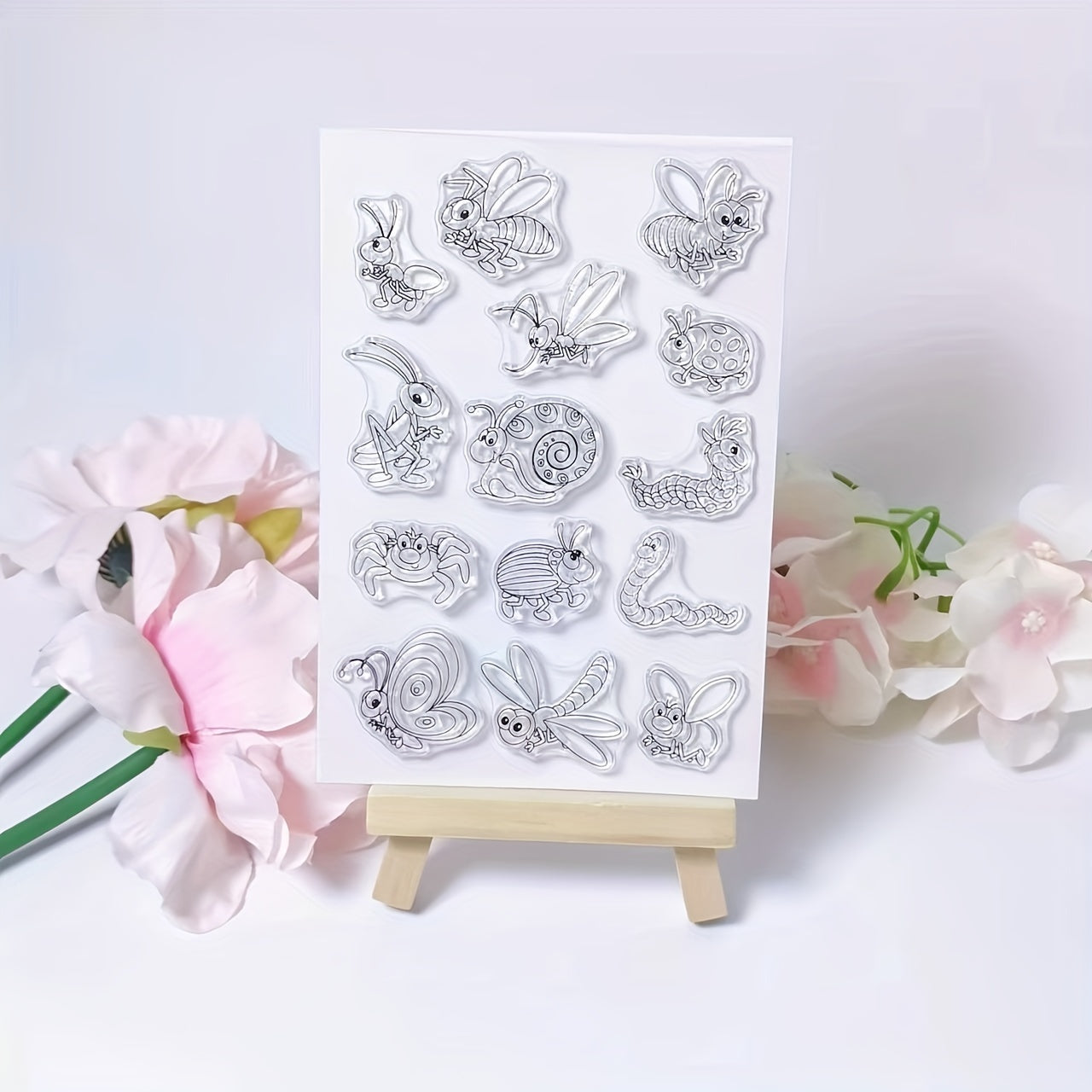 Ant Snail Bee Insect Clear Stamp DIY Scrapbooking Album Crafts