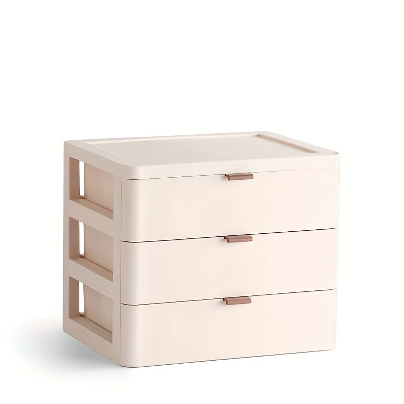 Plastic Desk Makeup Organizer with Drawer