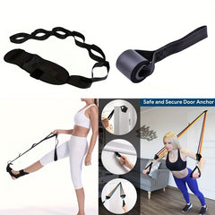 Yoga Stretching Strap + Door Anchor Resistance Rope