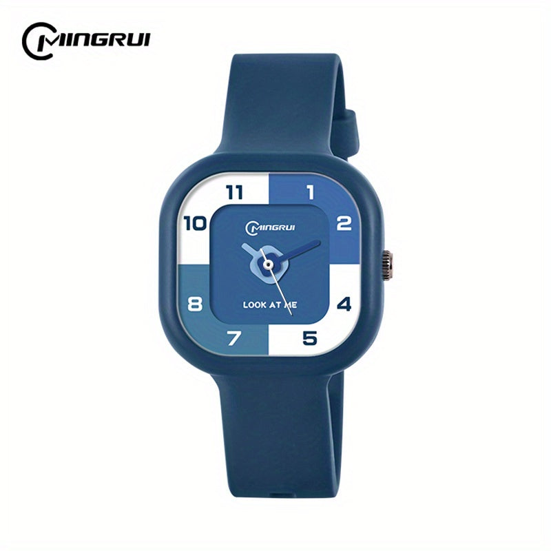Square Sports Quartz Watch Candy Watch for Kids