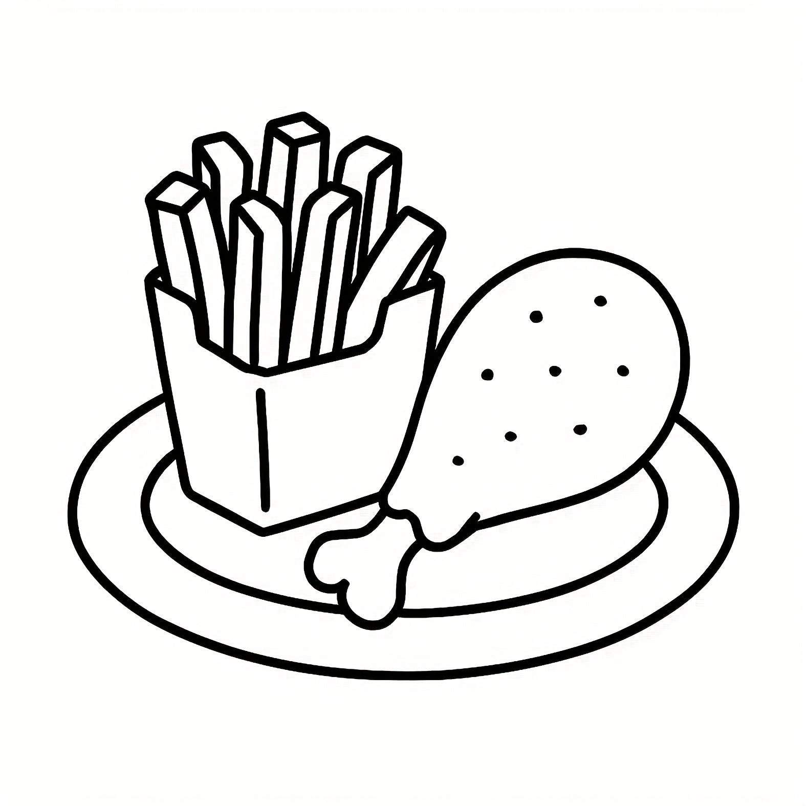 Food & Snack Coloring Book - Perfect Gift for Family & Friends
