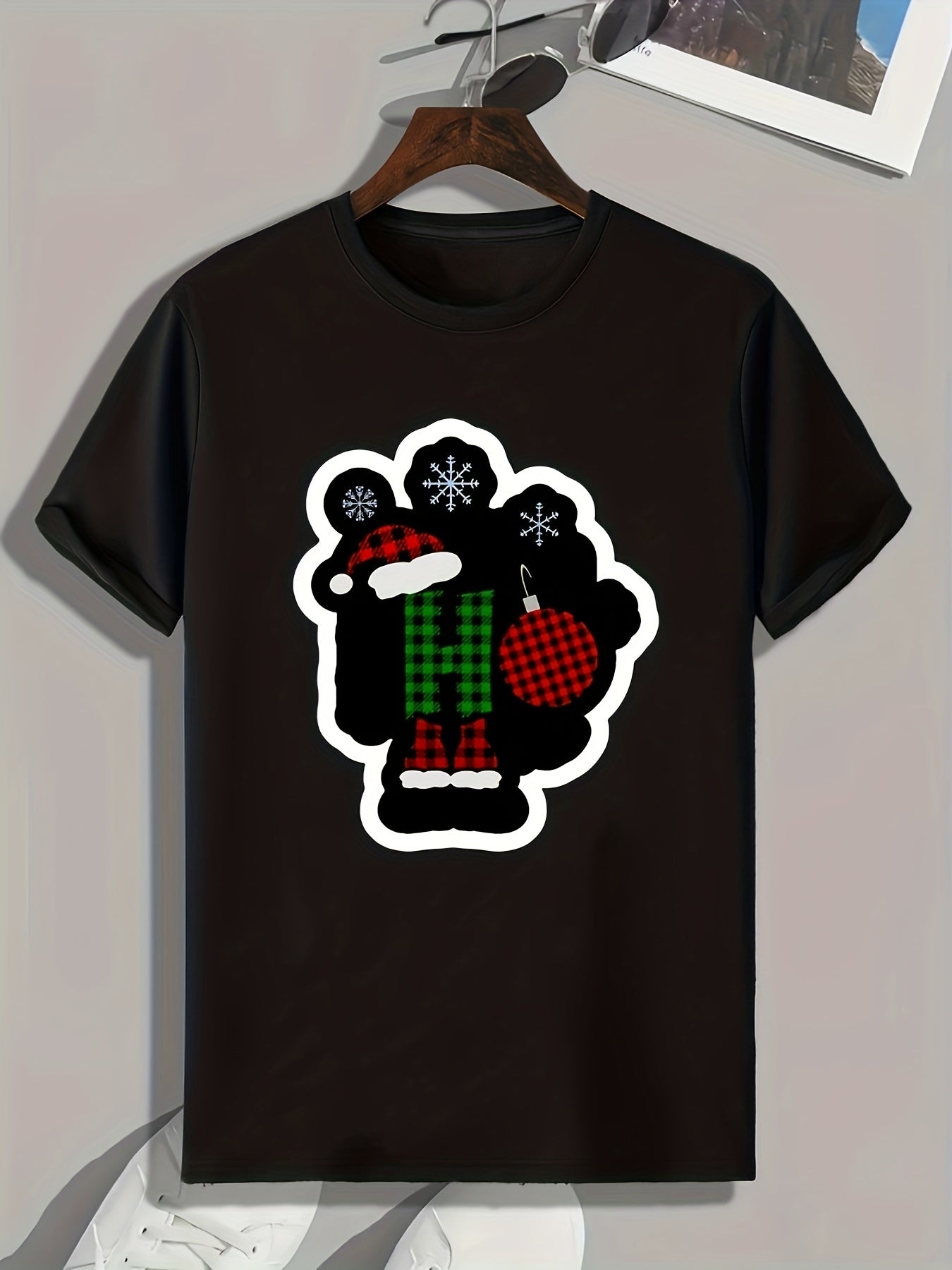 Christmas Element Men's Graphic T-shirt for Summer