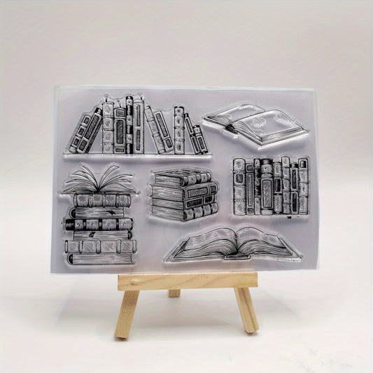 1pc Book Silicone Transparent Stamp DIY Scrapbooking Decoration