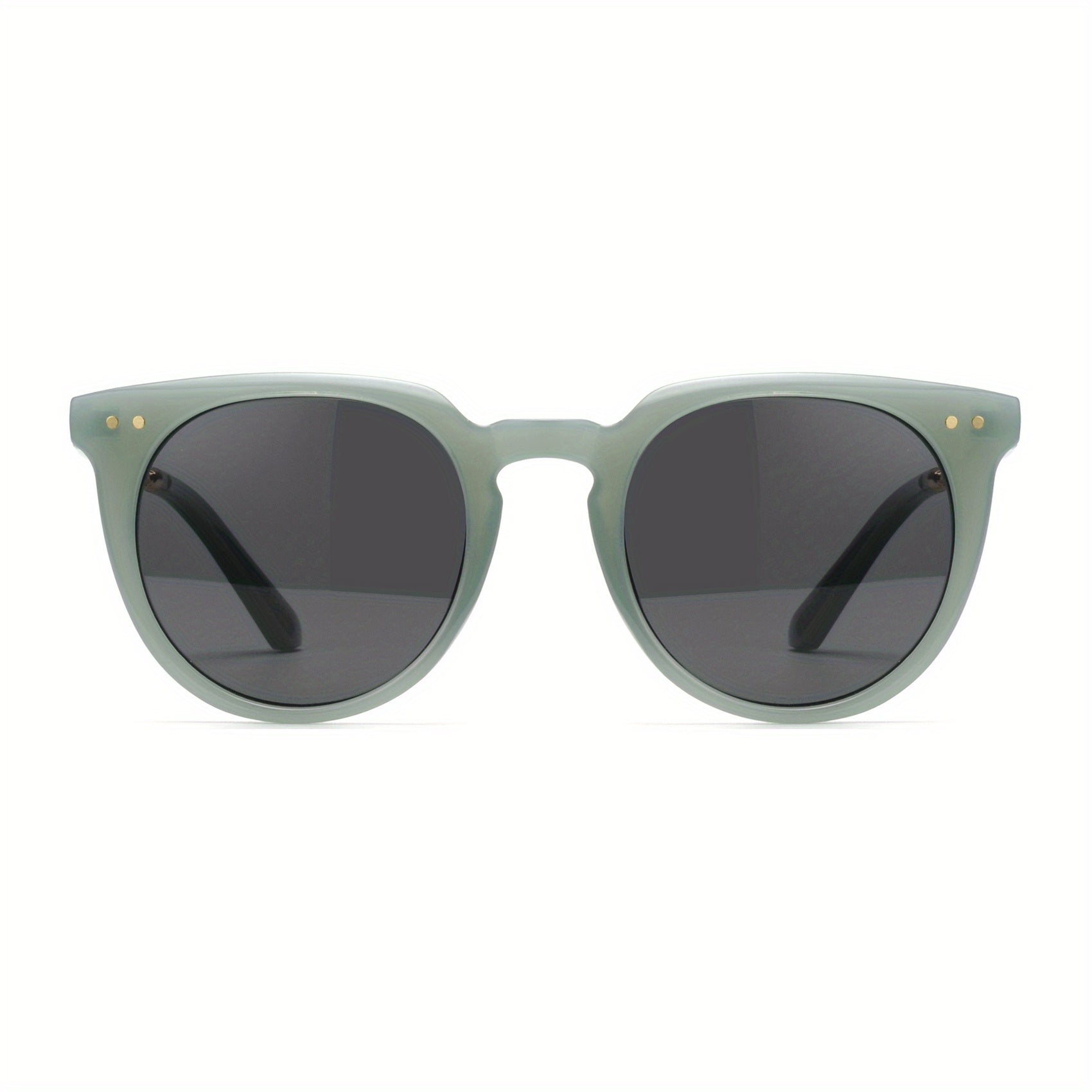 OUWEN Retro Round Polarized Sunglasses UV400 VF2222