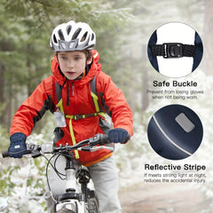 Kids Winter Gloves Non slip Skiing Gloves Cold Weather Gloves 10-12 Years