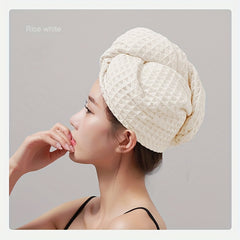 Soft Hair Drying Cap Microfiber Towel Anti Frizz Absorbent Quick Drying