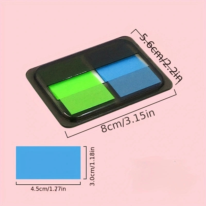 Extractable Sticky Notes, 5 Strip Label Stickers, Fluorescent Index Stickers
