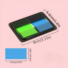 Extractable Sticky Notes, 5 Strip Label Stickers, Fluorescent Index Stickers