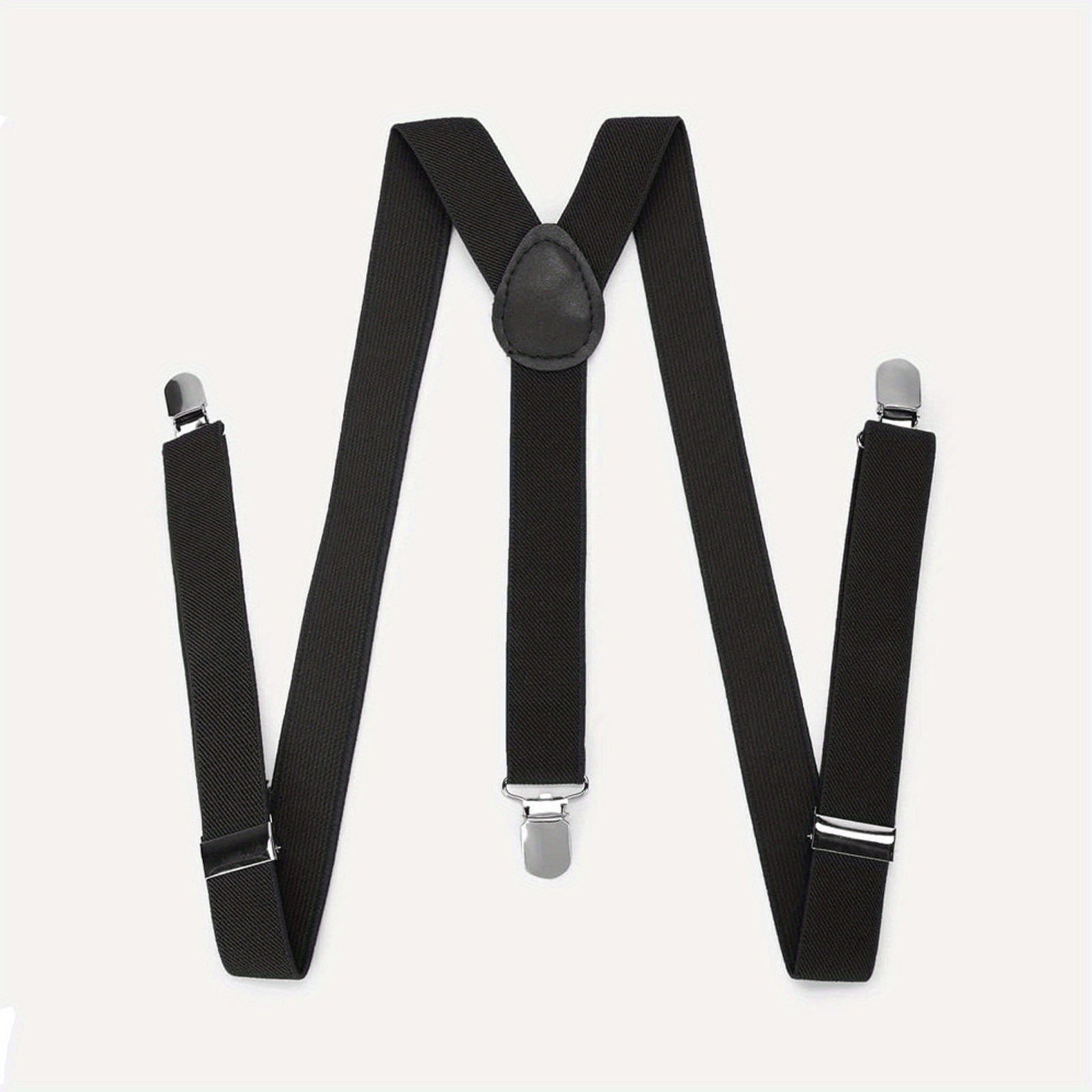 Men's Unisex 3 Clip Suspenders Elastic Webbing for Adults