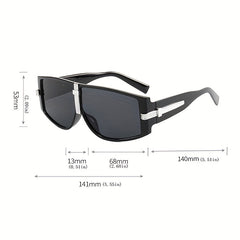 Large Frame Shield Sunglasses - Y2K Punk Style Eyewear