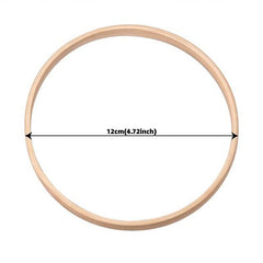 Wooden DIY Catcher Embroidery Hoop Craft Circle Ring Hanging Wedding Decor