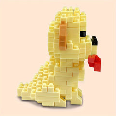 Labrador Building Blocks Pet Dog Model Assembled Building Block Toys
