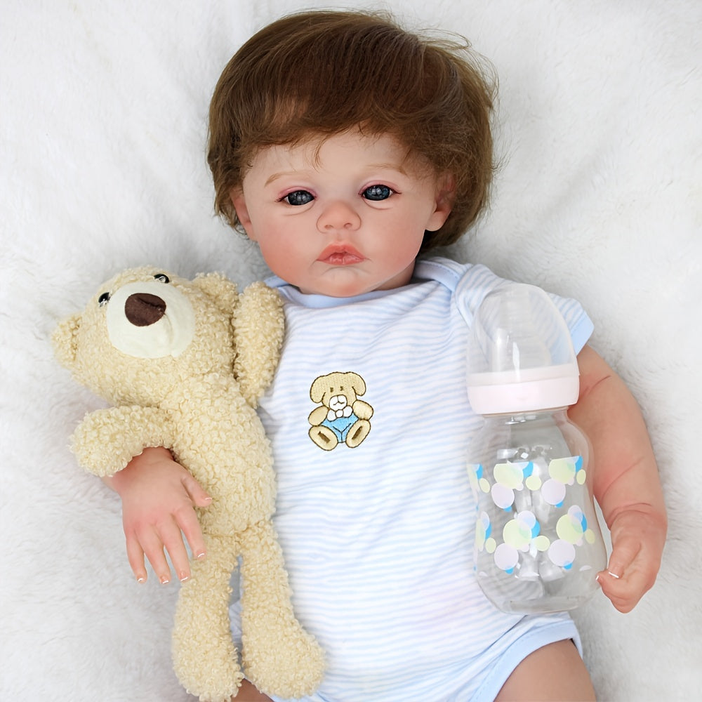 18-Inch Realistic Soft Body Reborn Baby Doll for Kids - Christmas Gift