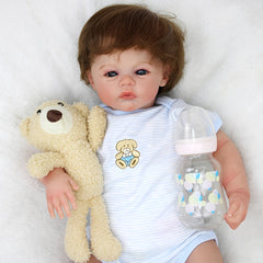 18-Inch Realistic Soft Body Reborn Baby Doll for Kids - Christmas Gift