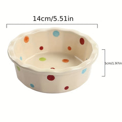 Polka Dot Ceramic Baking Bowl Household Baking Tableware