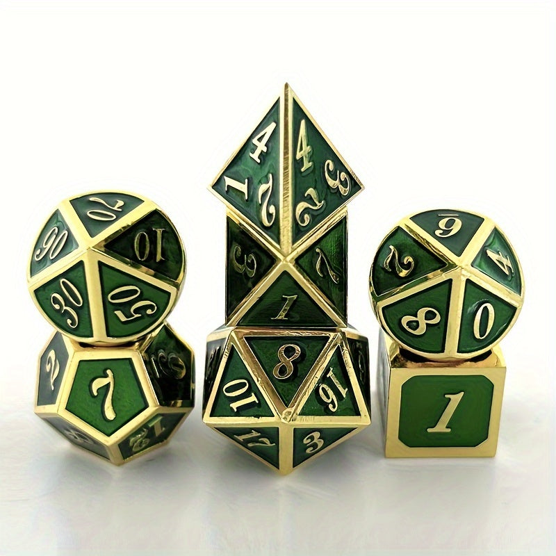 7pcs Slanted Digital Dice For Outdoor Desktop Entertainment