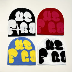 Fashionable Ear Protection Knit Beanie Hat Autumn Winter Ski Cold Hat