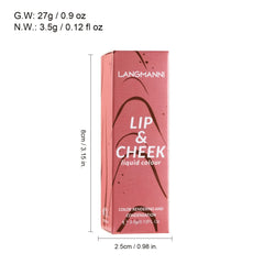 Lipstick Watery Lip Glaze Dual Use Velvet Texture Long Lasting Lip Tint