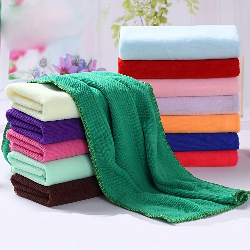 10pcs Microfiber Hand Towels Strong Water Absorption Soft Cleaning Cloth
