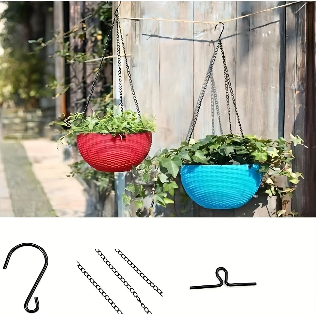3 Pack Long Hanging Chains for Plants Flower Pot Basket Chains