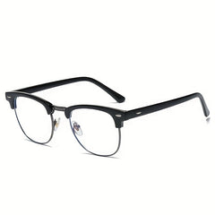 Vintage Anti Light Glasses Transparent Lenses