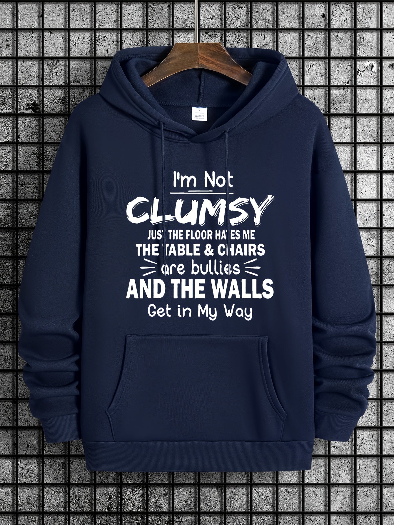Men's Cozy Print Hooded Sweatshirt for Winter