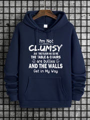 Old Enough To Know Better Print Men's Hooded Sweatshirt