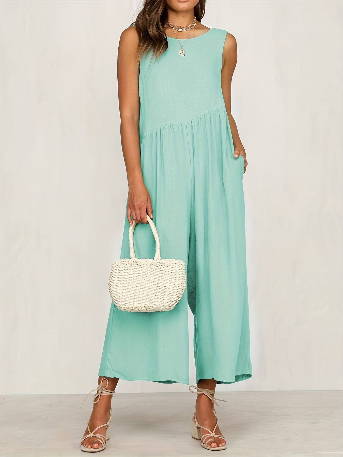 Sexy Backless Wide Leg Jumpsuit for Women