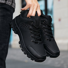 Men's Casual Hiking Shoes Non Slip PU Leather Outdoor Activities