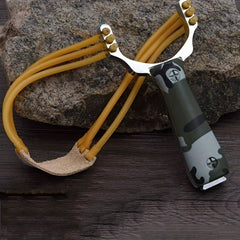 Camo Handle Slingshot for Outdoor Shooting Practice