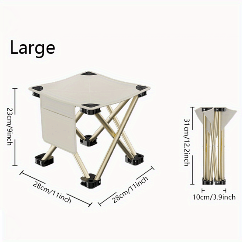 Portable Folding Chair with Storage Bag for Camping Fishing