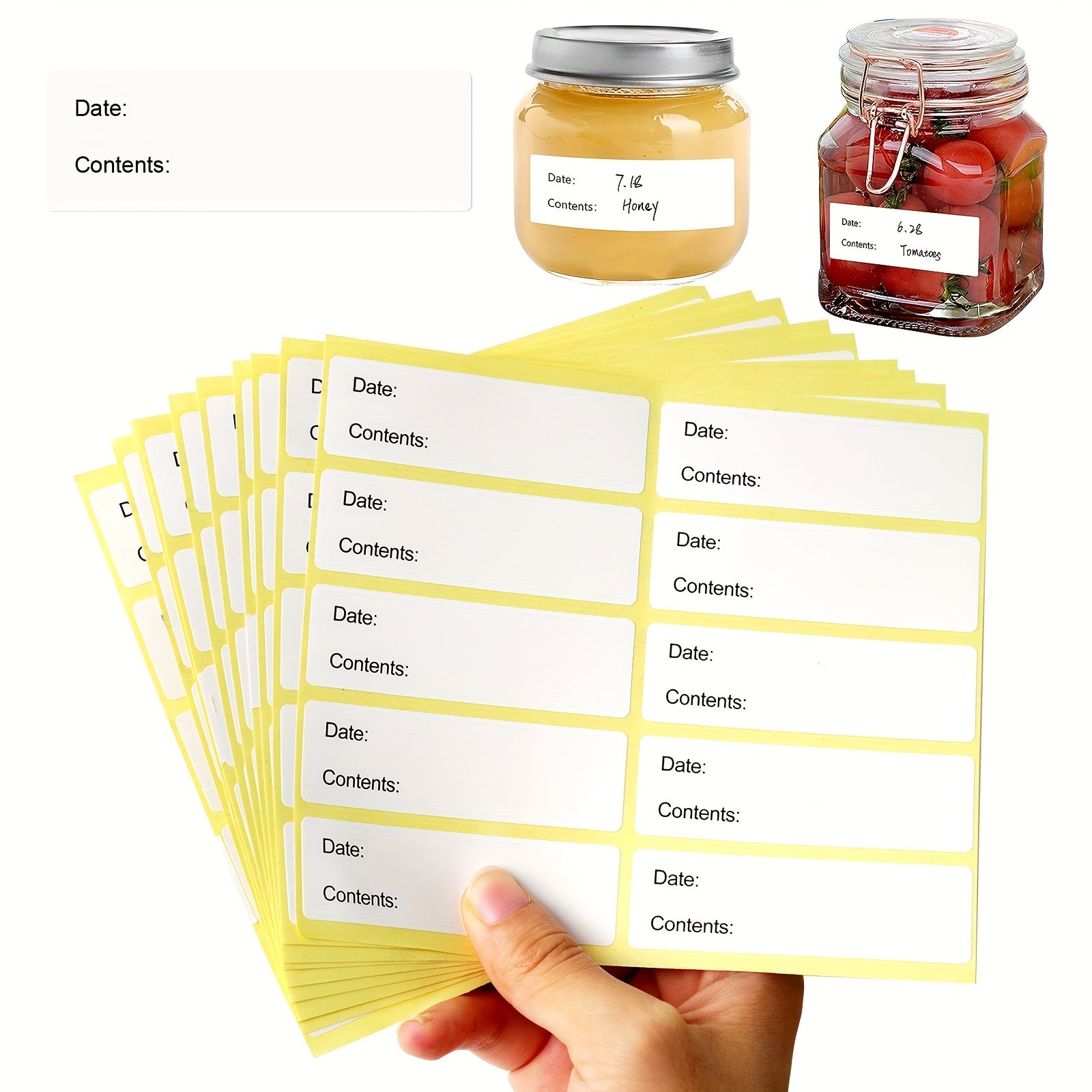 100pcs Date Stickers For Food Storage Labels Home Kitchen Packaging