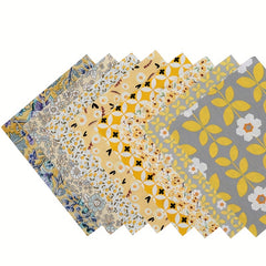 8pcs Floral Pattern Quilting Fabric Cotton Craft DIY Doll Clothes Fabric