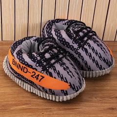 Men's Puffy Slipper Lace Up Home Slipper