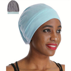 Night Cap Sleep Hat Beanie Organic Bamboo Satin Lined Bonnet